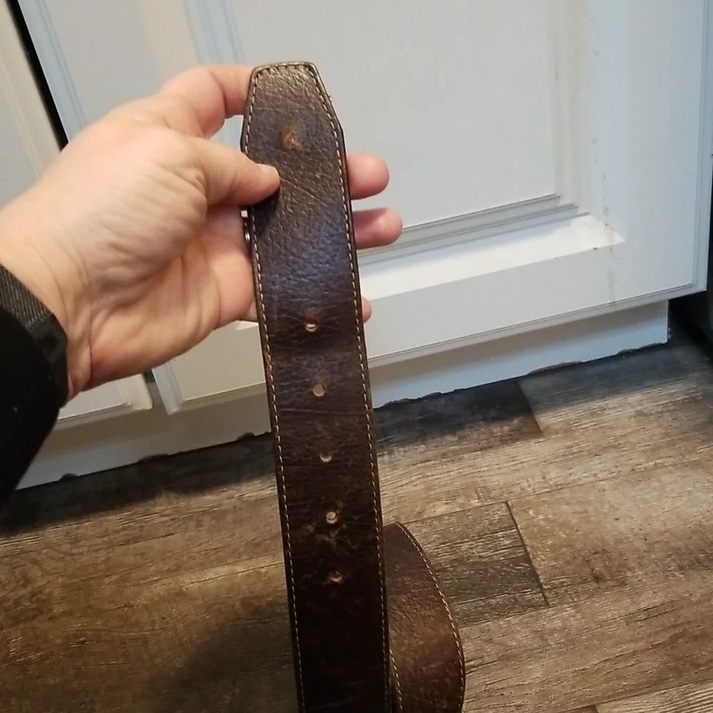 Brown Leather belt size 40 unisex